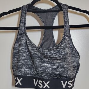 Large VSX Heathered Gray Sports Bra